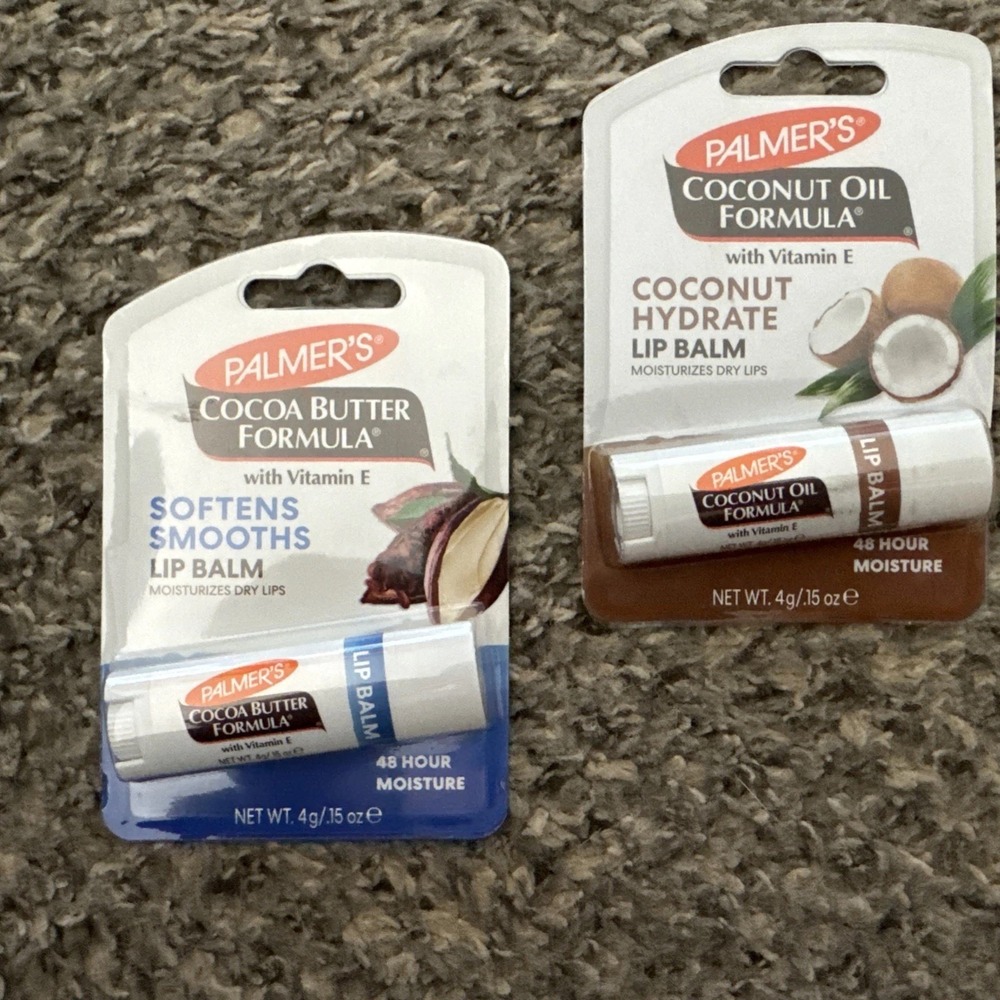 1 Palmer's Cocoa Butter AND 1 Palmer's Coconut Oil Lip Balm SPF 15 & Vitamin E